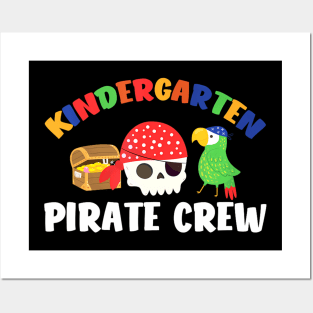 Kindergarten Pirate Crew Halloween School Party Posters and Art